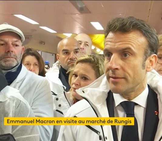 Rentenreform: Emmanuel Macron sagt, dass man „ein bisschen länger arbeiten“ muss Macron_Rungis_Screen