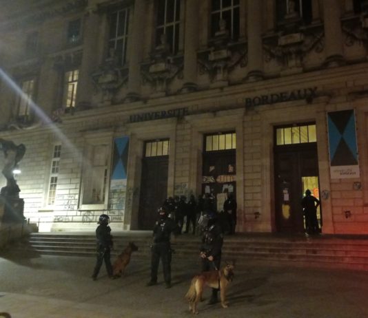 Rentenreform: Polizei räumt die seit zehn Tagen besetzte Universität Bordeaux-Victoire Räumung_Universität_Bordeaux