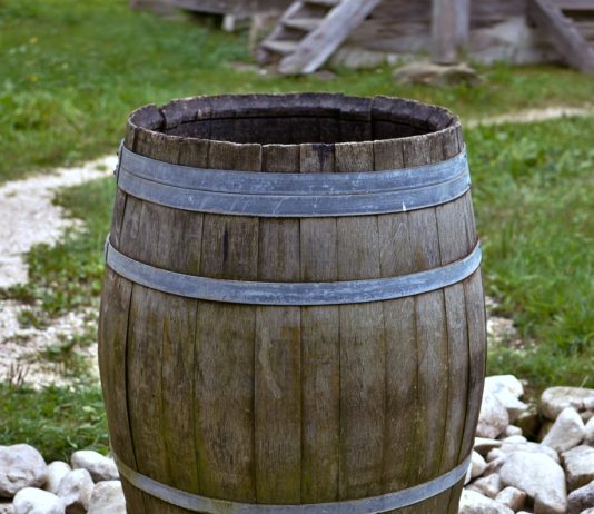 Wasserknappheit: Französische Verbraucher investieren in Regenwassersammler Wassertonne