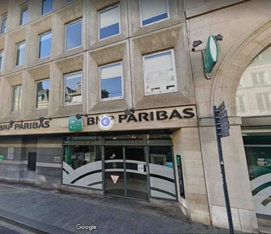 Arras: 86-jährige wohlhabende Frau von drei Personen entführt und dann in ihrer Bank wiedergefunden Filiale_BNP-Paribas_Arras