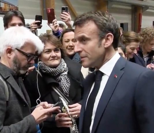 „Es ist nicht das Töpfeklappern, das Frankreich voranbringen wird“ – sagt Emmanuel Macron im Elsass Macron_Elsass_ScreenFI