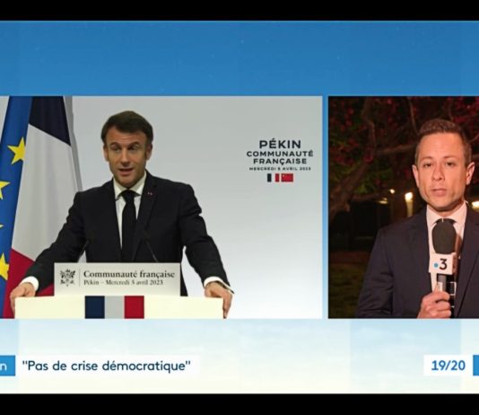 Rentenreform: Von Peking aus antwortet Emmanuel Macron den Gewerkschaften Macron_Peking_ScreenF3