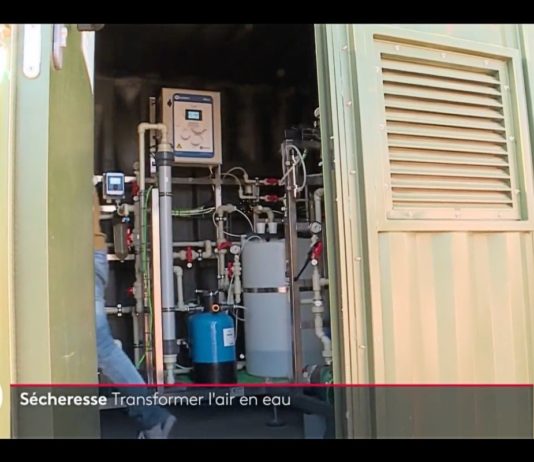 Wasserknappheit: In einem Dorf im Departement Var verwandelt eine Maschine Luft in Wasser Wassererzeugung_Luft