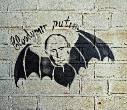 Kommentar: Angst vor Selenskyj, Herr Putin? Putin-Graffiti