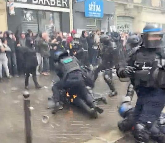 Demonstrationen am 1. Mai: 406 Polizisten und Gendarmen verletzt Gewalt_Demonstration_Paris_ScreenTW
