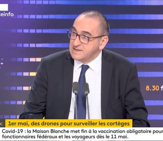 Drohnen während der Demonstrationen am 1. Mai: Test für die Olympischen Spiele 2024 Laurent_Nunez_Drohnen_ScreenFI