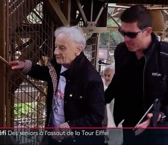 Sechs Seniorinnen im Alter von 84 bis 99 Jahren erklimmen die Stufen des Eiffelturms Senorinnen_erklimmen_Eiffelturm_ScreenTW