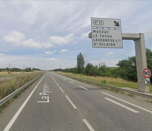 Alkoholisiert und ohne Führerschein fährt er 5 km in der falschen Richtung auf der A64 bei Toulouse A64_Google