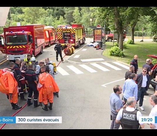 300 Kurgäste aus einem Thermalbad in Digne-les-Bains evakuiert Evakuierung_Thermalbad_ScreenF3