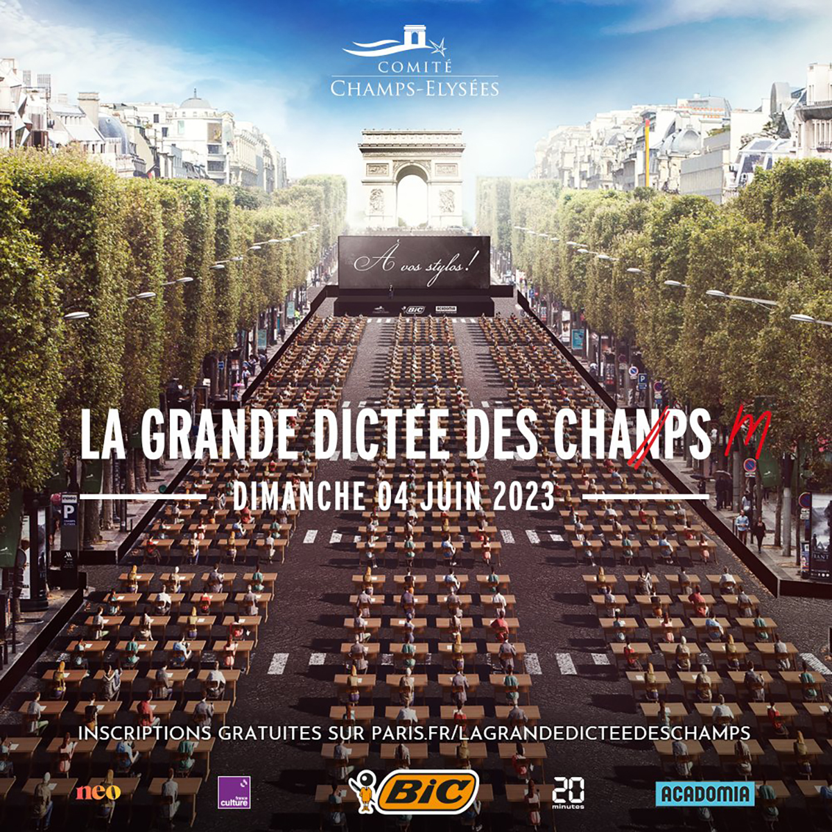 Paris: Auf den Champs-Élysées fand das größte Diktat der Welt statt.