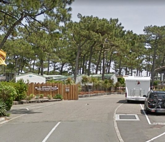 Gironde: Fast 900 Personen von einem teilweise in Brand stehenden Campingplatz evakuiert Les_Grands_Pins_Google