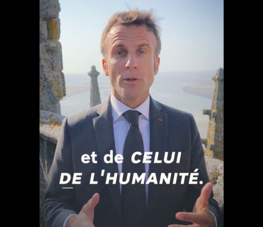 Umwelt: Emmanuel Macron erklärt 2025 in Frankreich zum „Jahr der Ozeane“ Macron_Mont-Saint-Michel_ScreenTWitter