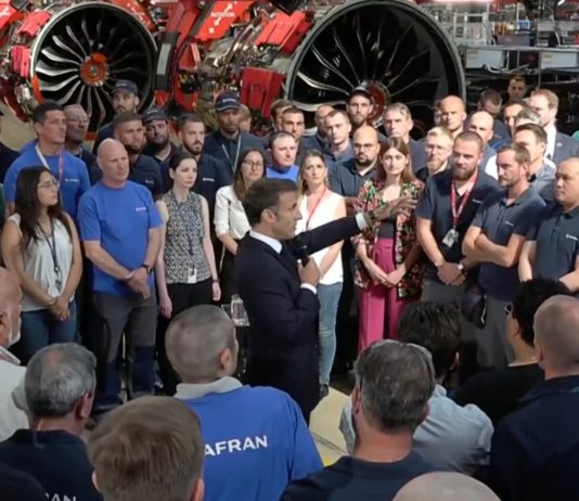 Grünes Flugzeug: 300 Millionen Euro pro Jahr – Emmanuel Macrons Plan für die Dekarbonisierung Macron_Safran