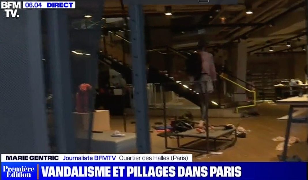 Vandalismus_Paris_Screen_BFMTV
