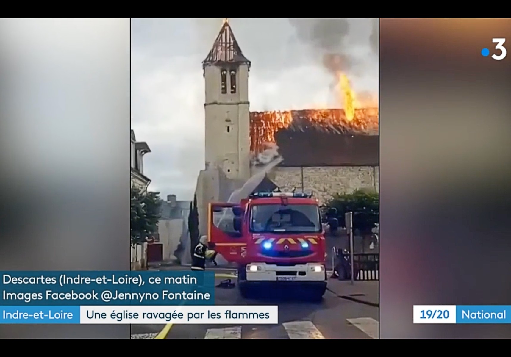 Indre-et-Loire: Die Kirche von Descartes wird Opfer der Flammen