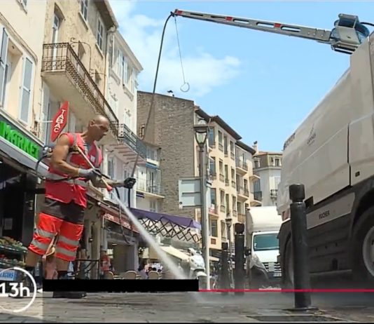 Trockenheit: In Cannes werden die Straßen jetzt mit Brauchwasser gereinigt Strassenreinigung_Cannes