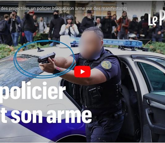 Proteste gegen Polizeigewalt: Polizeiauto angegriffen – Polizist richtet Waffe auf Demonstranten Polizist_Waffe_Paris_YouTube