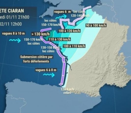 Der Nordwesten Frankreichs erwartet Sturm Ciaran: 3.200 Feuerwehrleute im Einsatz Sturm_Ciaran