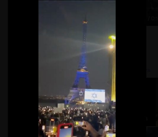 Kundgebung zur Unterstützung Israels: Der Oberrabbiner von Frankreich lobt die Solidarität Solidaritaet_Israel_Paris_ScreenX