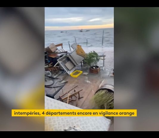 Unwetter: 4 Departements noch unter Warnstufe Orange Ueberschwemmungen_Atlantik_ScreenFI