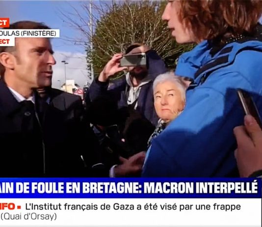 „Danke für die Zukunft…“: Macron wird von jungem Mann heftig wegen „Untätigkeit im Klimabereich“ kritisiert Macron_Finistere_ScrennBFMTV