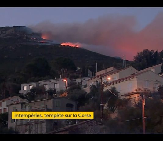 Unwetter: Auf Korsika verursacht starker Sturm ein großes Feuer Sturm_Feuer_Korsika_ScreenFI