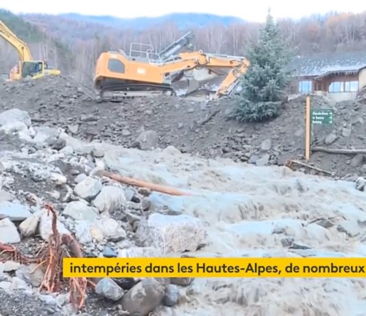 Unwetter: Schwere Schäden im Departement Hautes-Alpes Sturmschäden_in_den_Alpen_ScreenFI