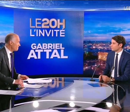 Premierminister Gabriel Attal will die Steuern für die französische Mittelschicht senken Attal_TF1_ScreenTF1