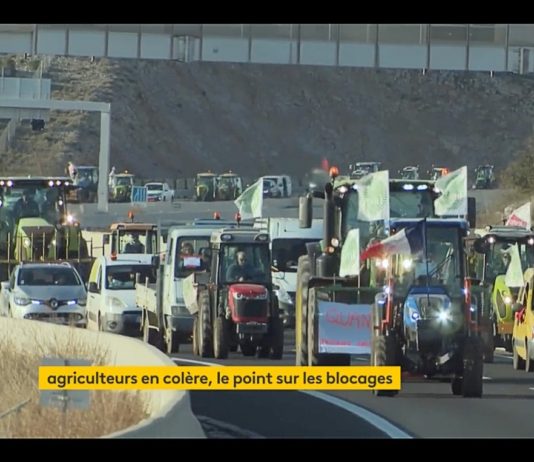 Bauernproteste: Acht Blockaden auf den Autobahnen der Region Île-de-France Bauern_fahren_Richtung_Paris_ScreenFI