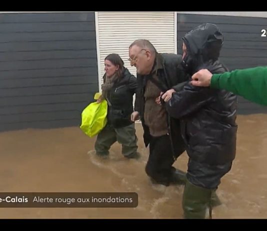 Unwetter: Das Pas-de-Calais wird zum achten Mal in zwei Monaten auf Alarmstufe Rot für Hochwasser gesetzt Pas-de-Calais_Ueberschwemmung_ScreenF2