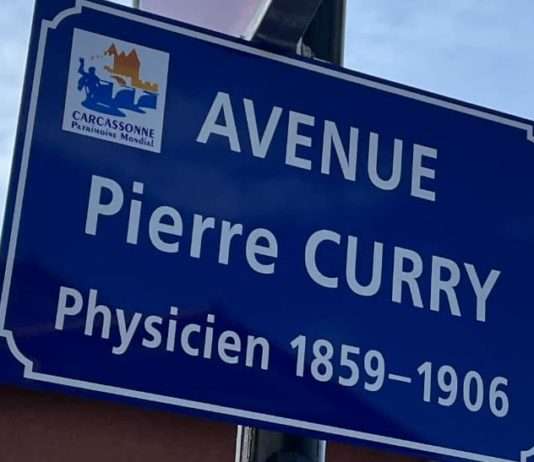 Avenue „Pierre Curry“: In Carcassonne wurde der Name des Physikers auf Straßenschildern falsch geschrieben… Strassenschild_Pierre-Curie