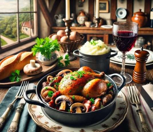 Coq au Vin: Ein Festmahl mit langer Tradition Coq-au-Vin