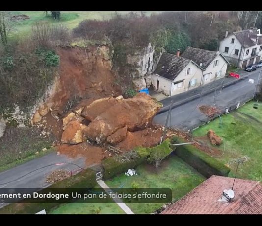 Dordogne: 2.000 Kubikmeter Fels stürzen von einer Klippe ab Erdrutsch_Dordogne_ScreenF2