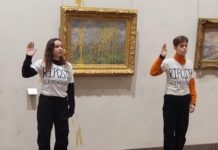 Aktivisten bewerfen Monet-Gemälde im Museum von Lyon mit Suppe Monet_Lyon_Suppe
