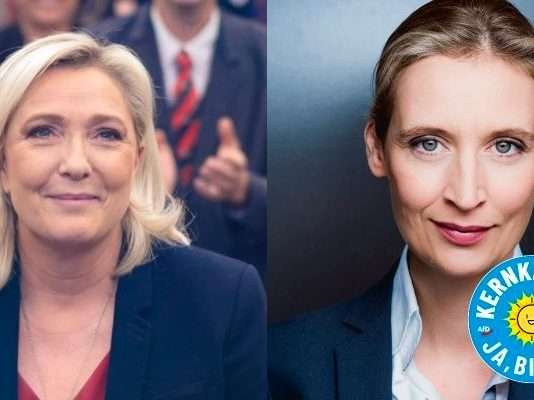 Marine Le Pen traf sich am Dienstag mit Alice Weidel in Paris zum Mittagessen Le-Pen_Weidel