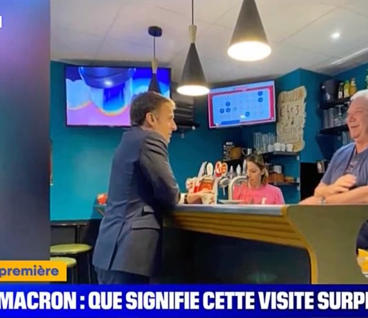 „Die Überraschung des Jahrhunderts!“: Emmanuel Macron besucht Bar im Departement Doubs Macron_Bar_Doubs_ScreenBFMTV