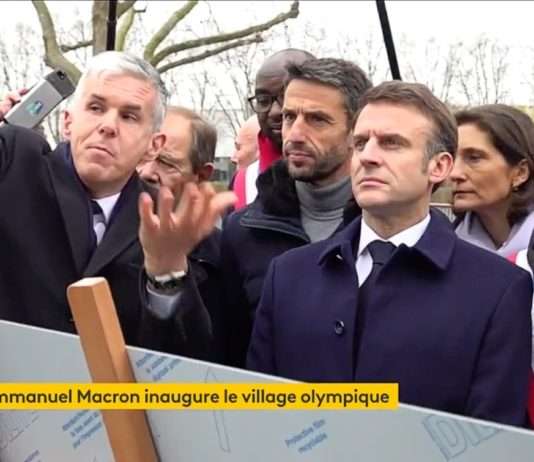 Paris 2024: Emmanuel Macron weiht das olympische Dorf ein Macron_Olympisches_Dorf_ScreenF2
