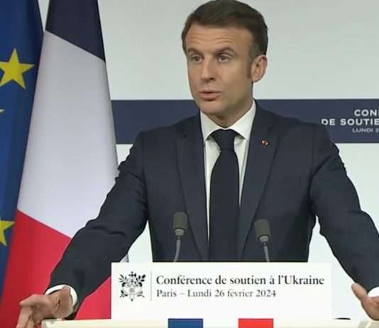 Emmanuel Macron schließt Entsendung von westlichen Truppen in die Ukraine nicht mehr aus Macron_PK_Ukraine_ScreenX