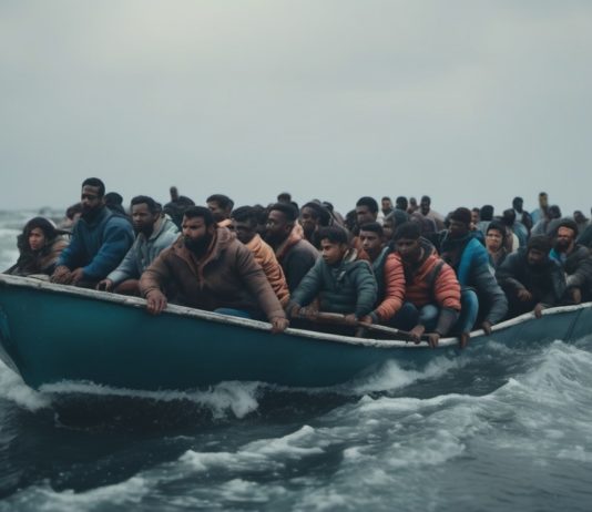 Drama in der Nordsee – 166 Menschen vor Pas-de-Calais gerettet Migranten_Boot_KI_Illustration