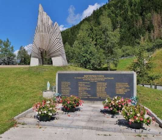 25 Jahre nach der Katastrophe: Gedenkzeremonien für die Opfer des Mont-Blanc-Tunnels Mont-Blanc-Tunnel_Gedenkstätte