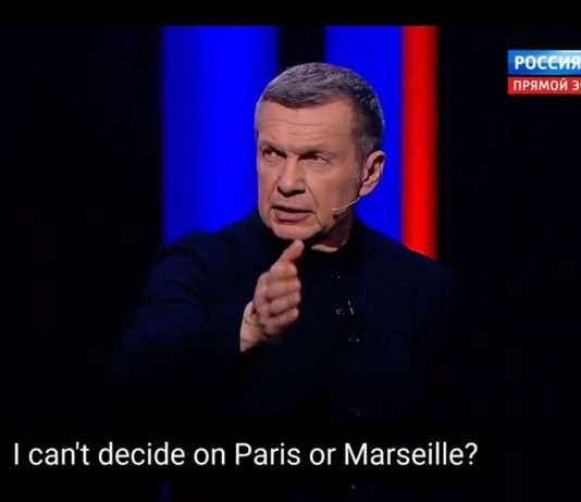 Russisches Fernsehen: Paris, Marseille, Lyon – welche Stadt soll zuerst dem Erdboden gleichgemacht werden? Wladimir_Solowjew_ScreenX