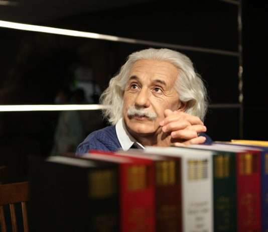Hinter den Kulissen des Musée Grévin: Die Kunst der Wachsfigurenherstellung Albert_Einstein_Wachsfigur