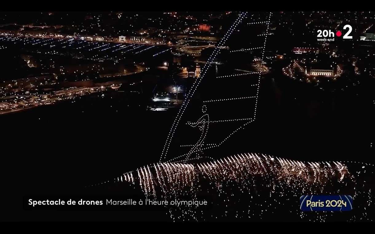 Marseille feiert olympische Flamme mit spektakulärer Drohnen-Lichtshow