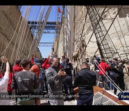 Olympisches Feuer: spektakuläre Fahrt durch den Kanal von Korinth Kanal_von_Korinth_ScreenF2