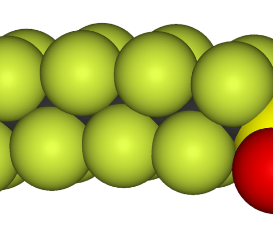 Kampf gegen ewige Schadstoffe: PFAS im Fokus eines Gesetzentwurfs PFOS-anion-3D-vdW