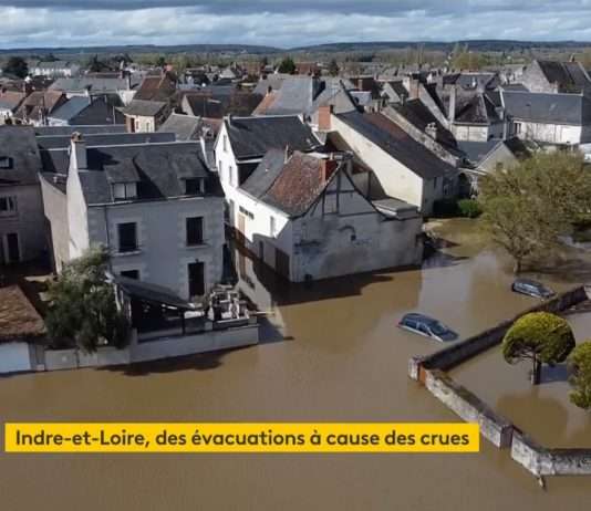 Hochwasser in Indre-et-Loire: Zahlreiche Häuser evakuiert Ueberschwemmungen_Indre-et-Loire_ScreenFI