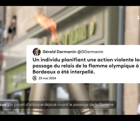 Paris 2024: Angriff auf die Olympische Flamme in Bordeaux verhindert Attacke_Olympische-Flamme_ScreenF2