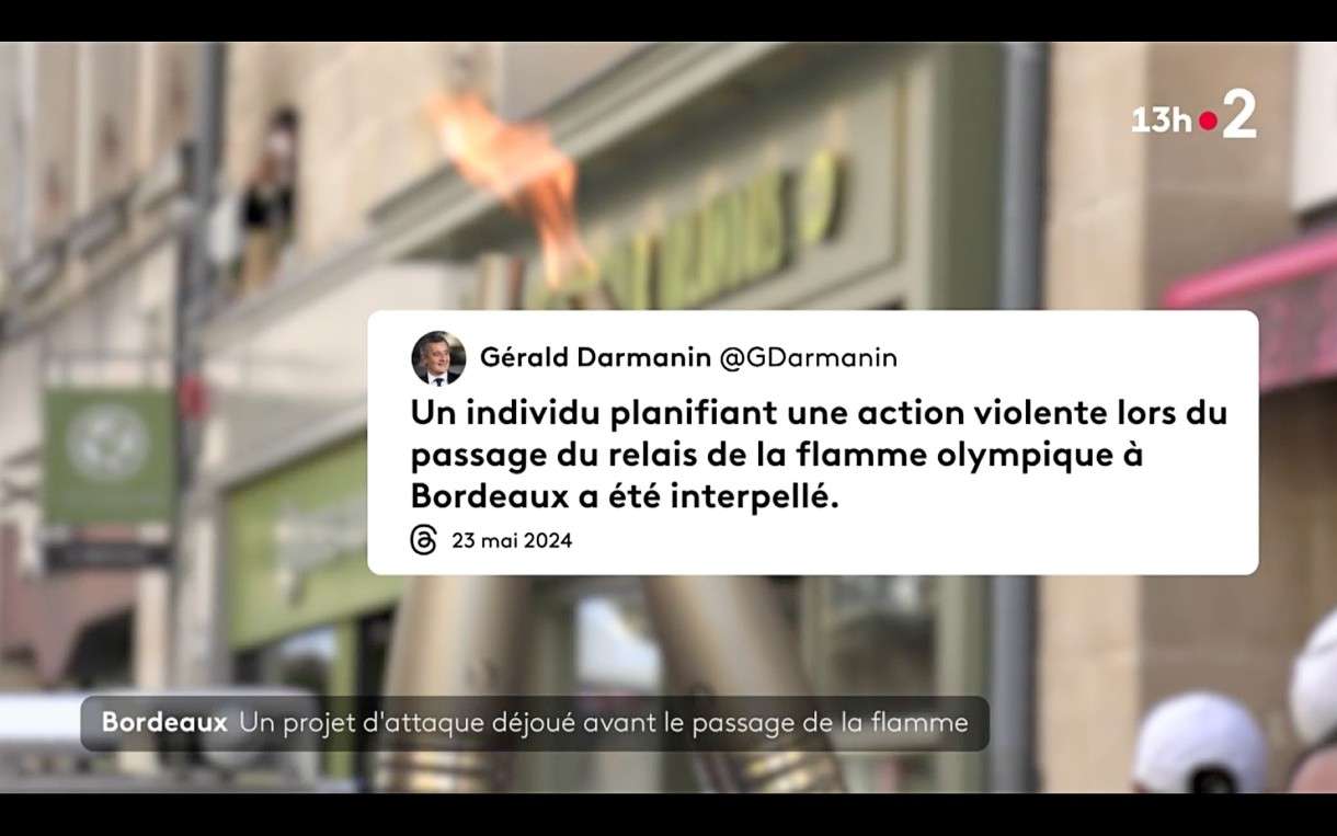 Paris 2024: Angriff auf die Olympische Flamme in Bordeaux verhindert