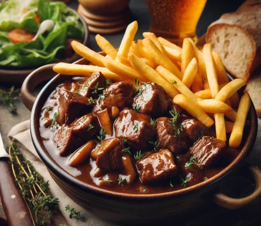 Carbonnade Flamande: Ein traditionelles belgisches Schmankerl mit Geschichte Carbonnade_Flamande