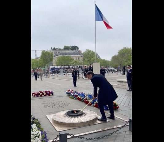 Ein Tag des Gedenkens und der Erneuerung: Macron zwischen historischer Flamme und olympischem Feuer Macron_Flamme_unbekannter_Soldat_ScreenX